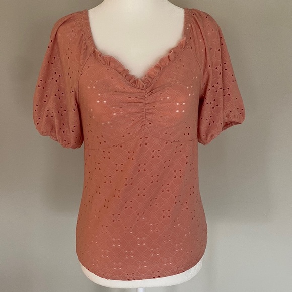 PerSeption Concept Tops - 🚨PERSEPTION Concept Ruffle Eyelet Blouse